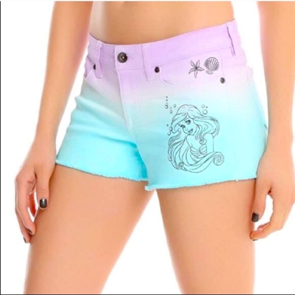 Disney Pants - Disney Ariel ombré shorts